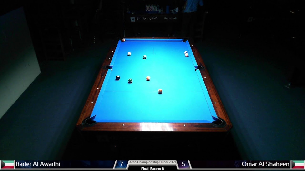 8 Ball single  Final Race to 8 Bader Al Awadhi (Kuwait) vs Omar Al Shaheen (Kuwait)