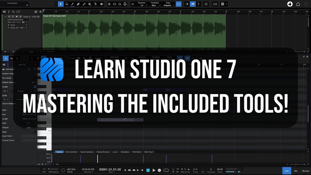 Изучите Studio One 7 | Освоение входящих в комплект инструментов