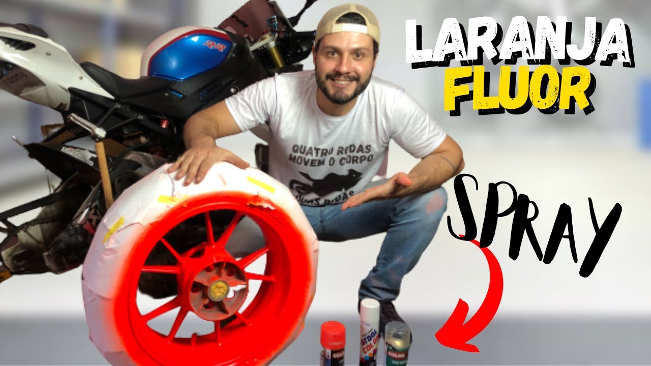 COMO PINTAR RODA DE MOTO EM CASA * pintei da bmw s1000rr *