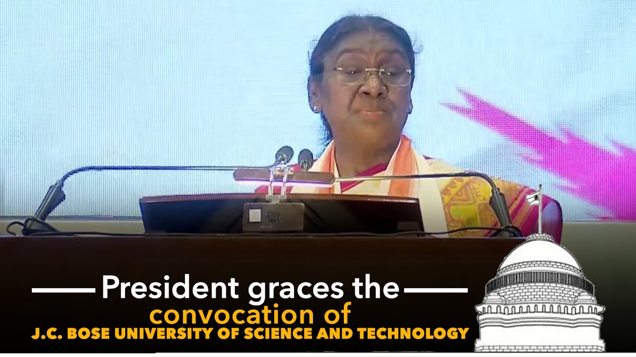 President graces the Convocation of J.C. Bose University of Science and Technology, YMCA, Faridabad