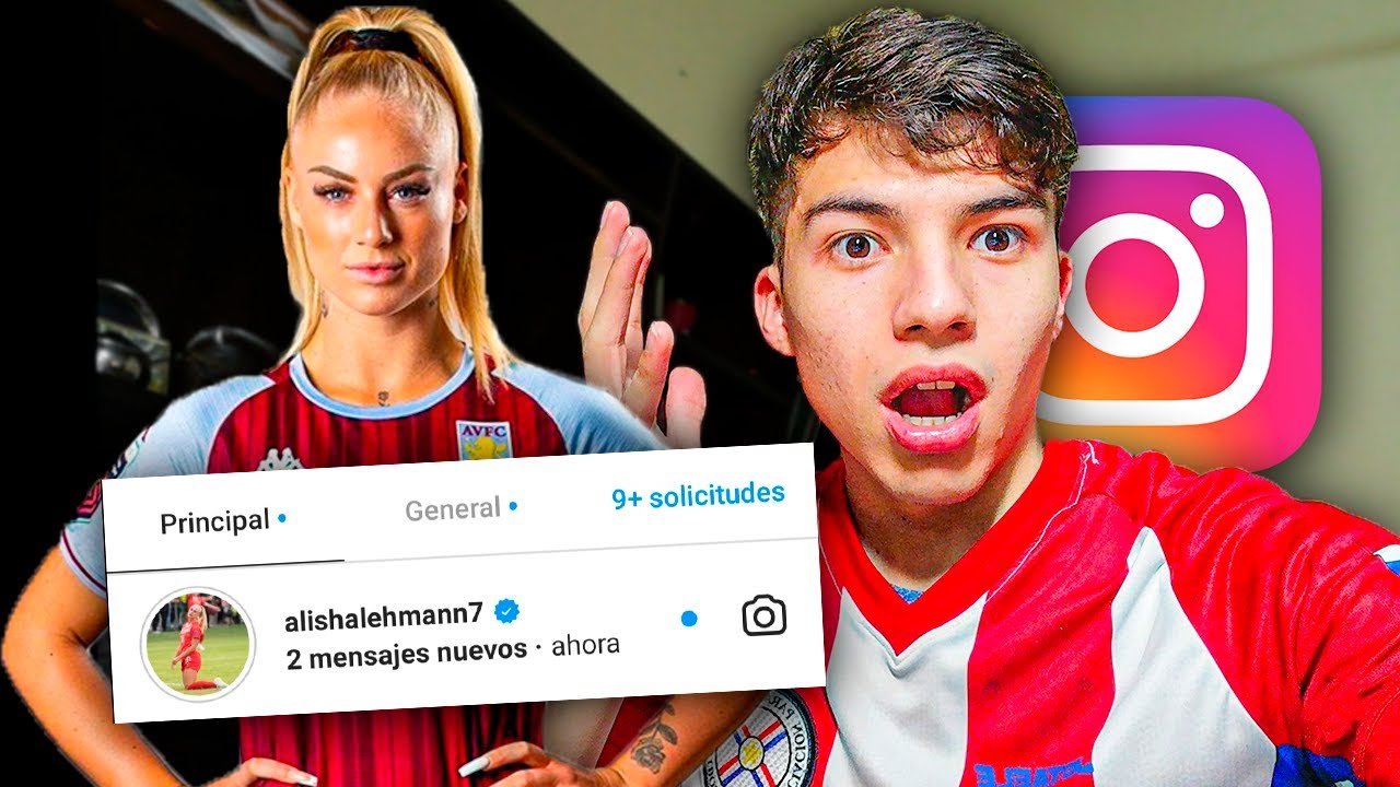 Alisha Lehmann me envía un mensaje | Escribiendo a 100 FUTBOLISTAS MUJERES