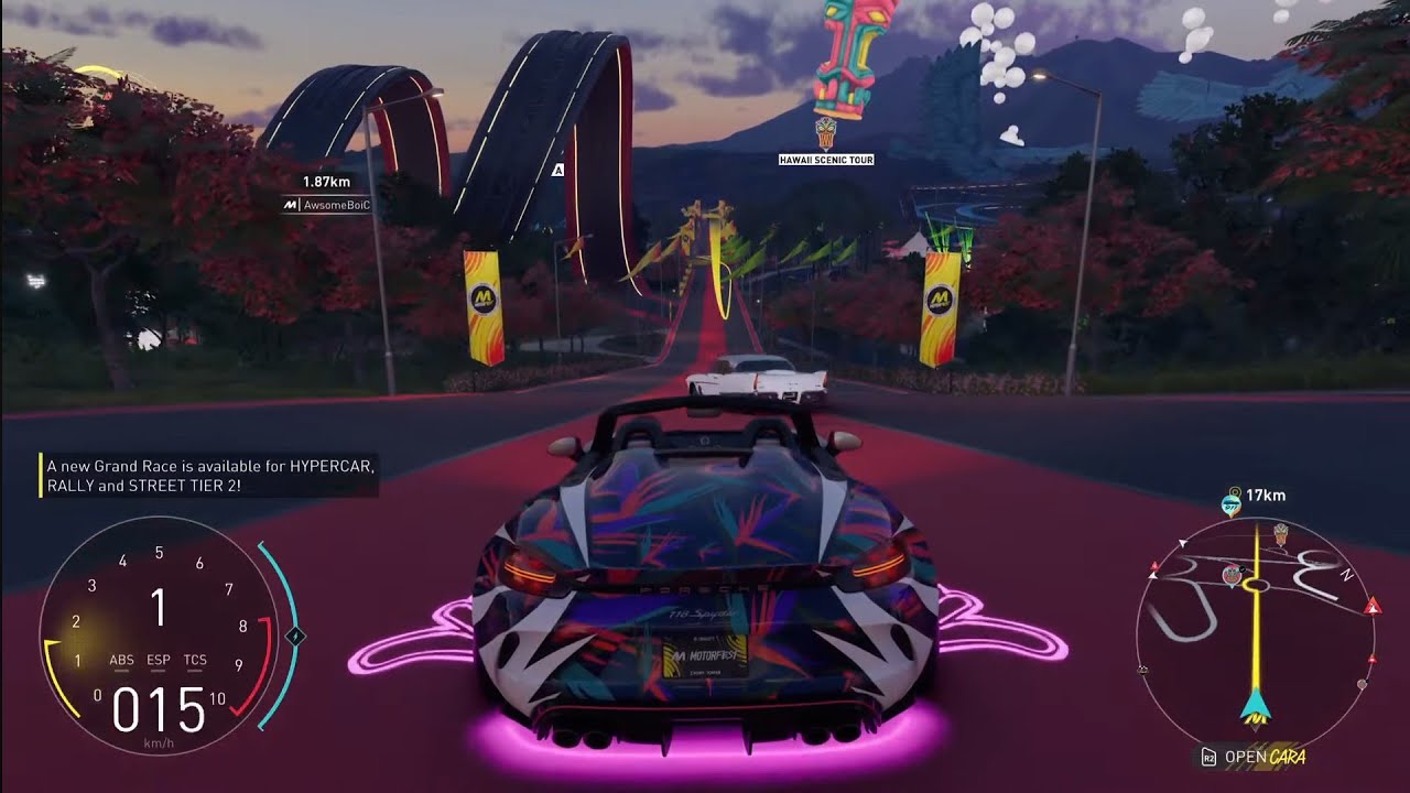 Porsche 911 cmplite map the crew motorfest - logitech G923 stering