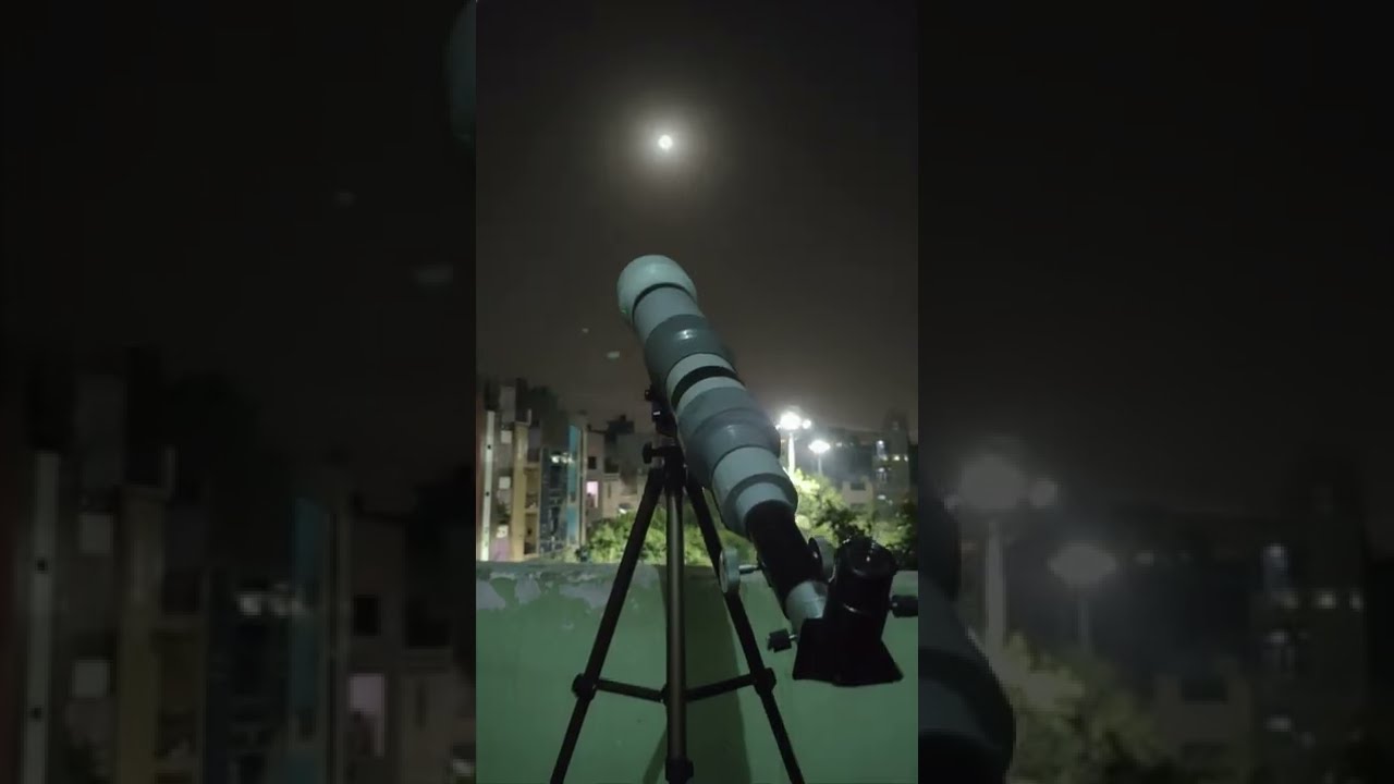 This U Will See With Ur Telescope With Both Eyepiece...#astronomy #90mm #homemade #telescope