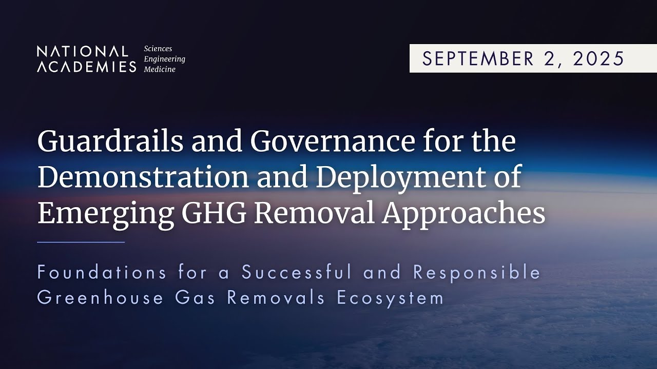 Guardrails and Governance for the Demonstration and Deployment of Emerging GHG Removal Approaches