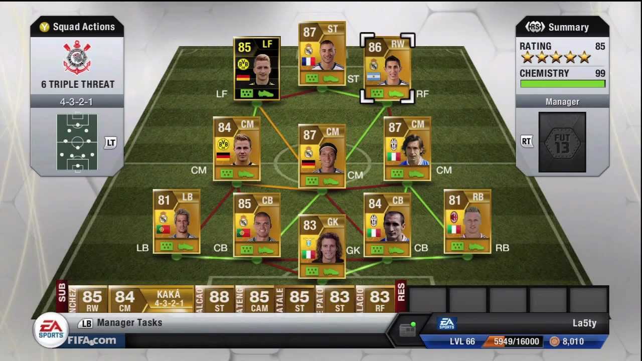 All of my Squads! FIFA 13 Ultimate Team!