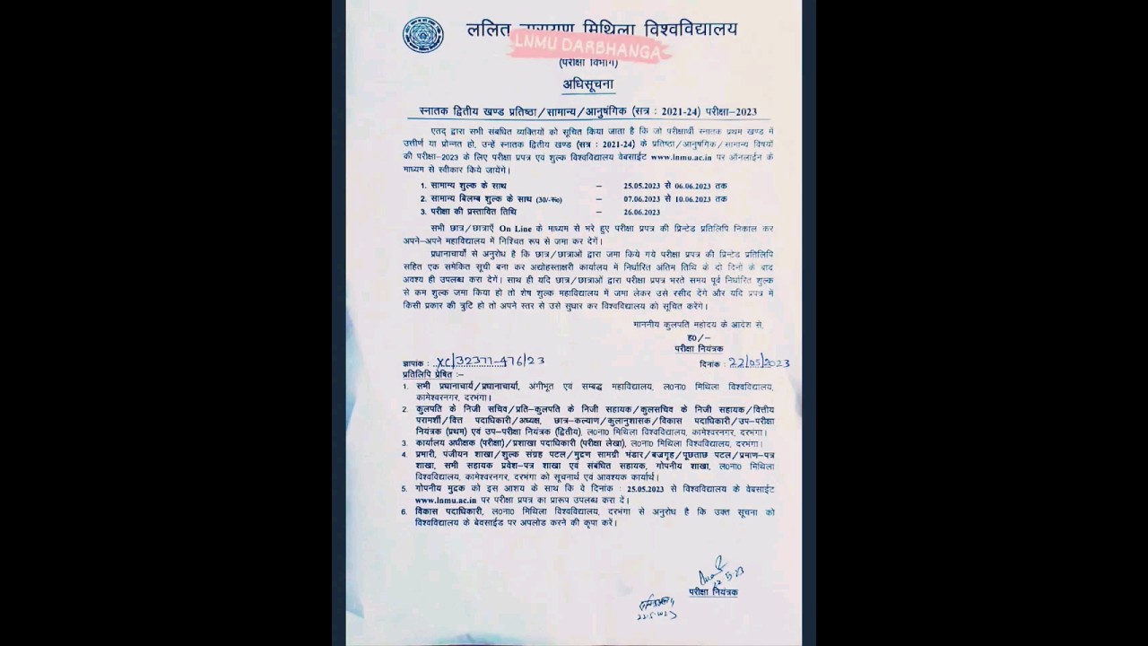 Lnmu part 2 Exam form 2021-2024