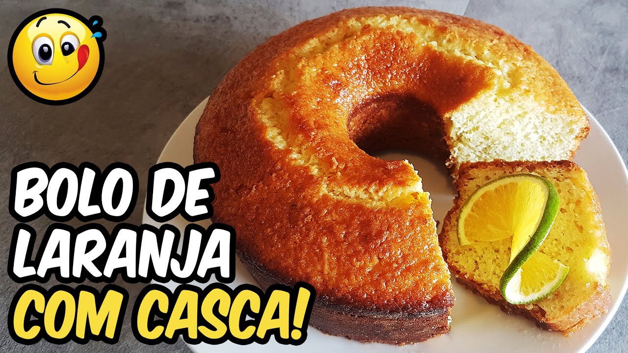 BOLO DE LARANJA COM CASCA FOFINHO E MOLHADINHO | Novatos na Cozinha