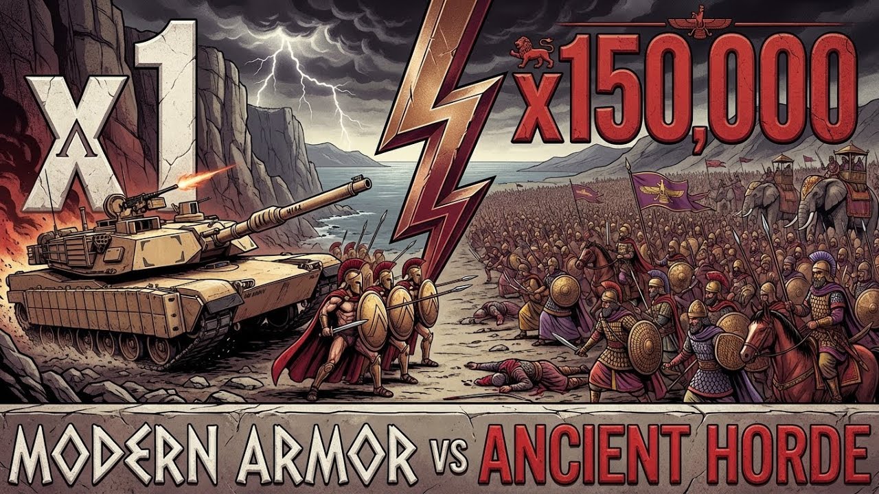 What if the Spartans Had 1 M1A2 Abrams Tank at Thermopylae in 480 BC?