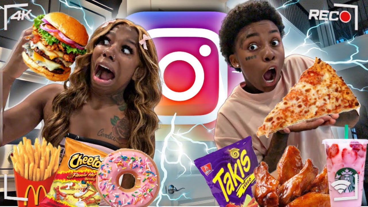 LETTING INSTAGRAM DECIDE WHAT WE EAT FOR 24 HOURS 😱