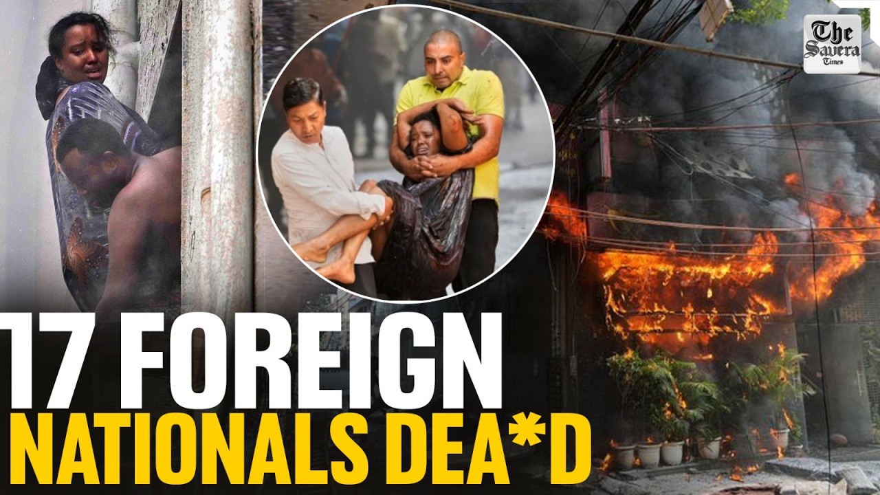Delhi Fire Tragedy: 17 Foreign Nationals K*illed in Massive Blaze at Malviya Nagar Building