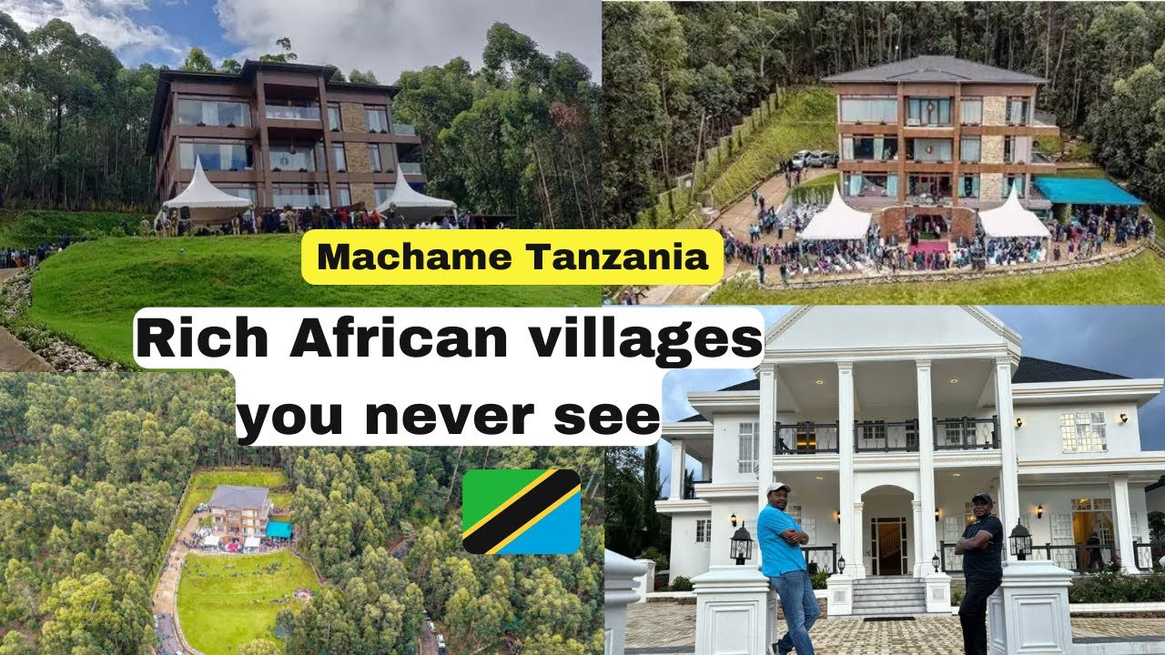 Rich African villages you never see! This is Machame Tanzania East Africa