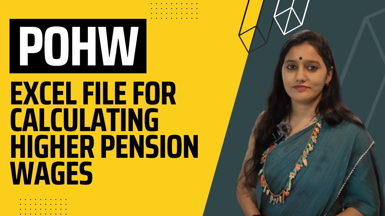 Excel file for POHW | Pension on higher wages | How to create TXT file Excel sheet Higher Wage File