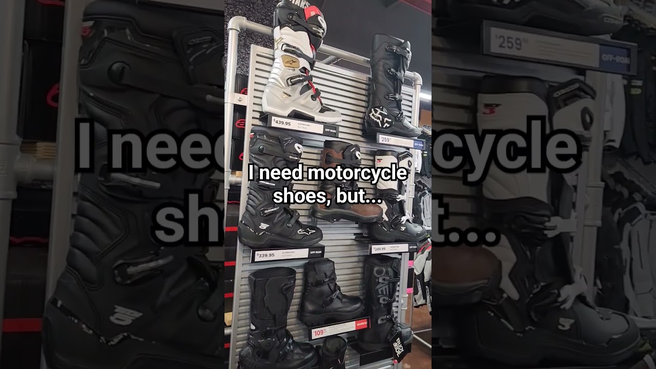 Why can't motorcycle shoes be both SAFE & STYLISH? #motorcycle #bike #vlog #comedy #funny #shorts