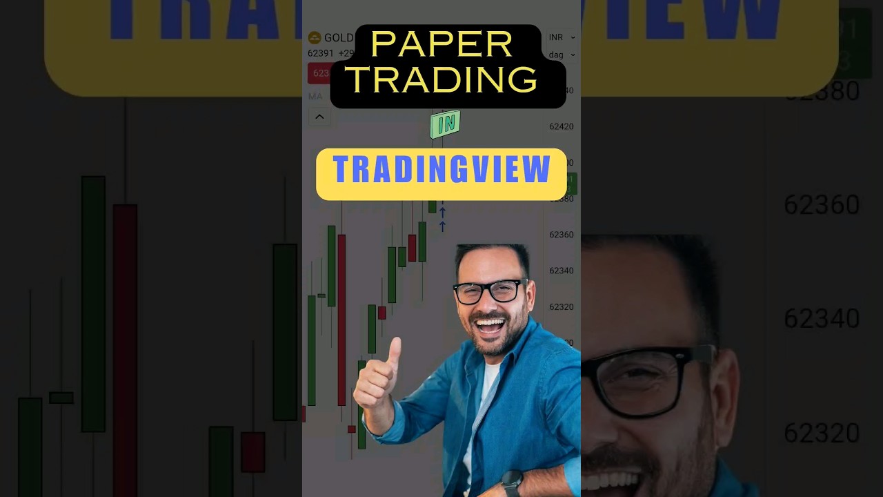 Как вести торговлю на бумажных счетах в мобильном приложении Tradingview #papertrading #tradingvi...