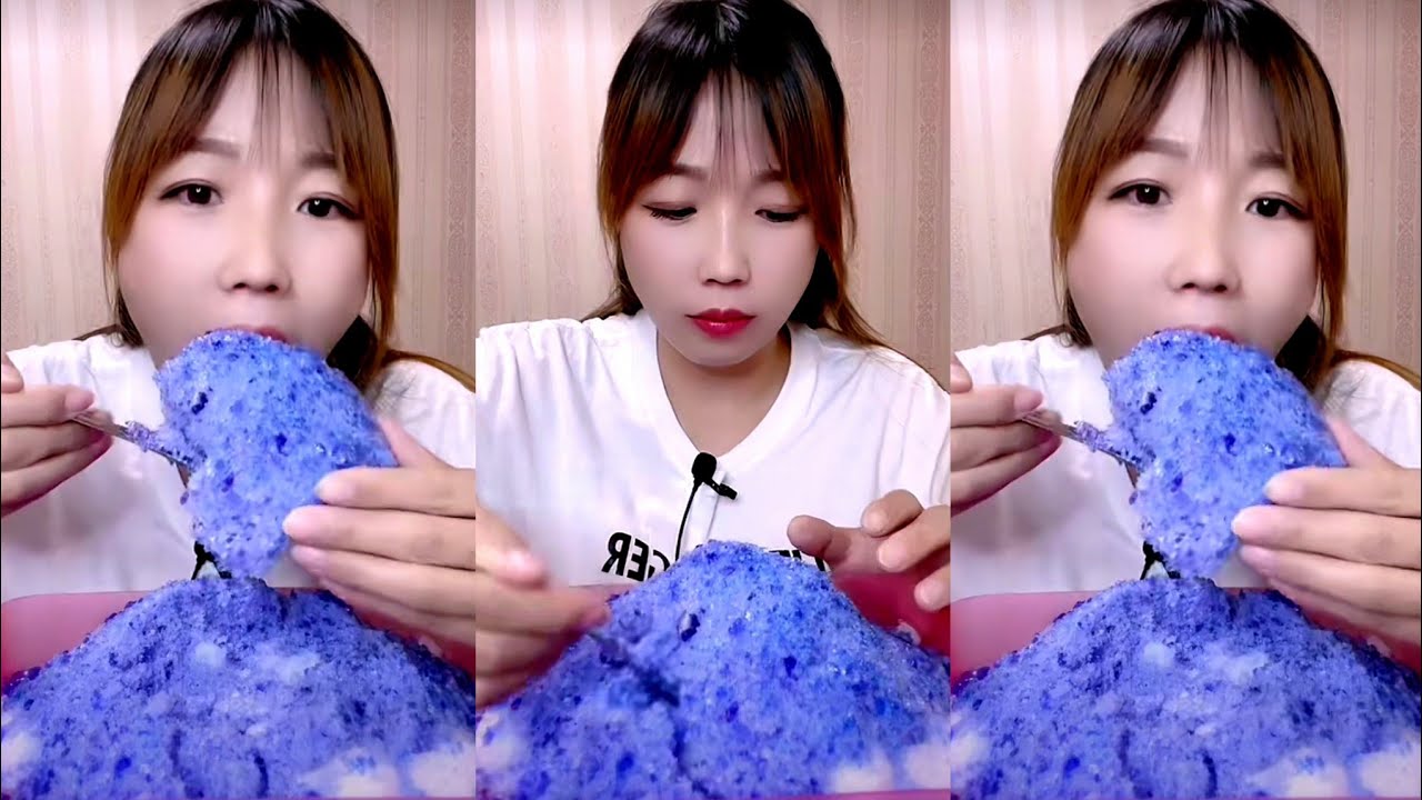 ASMR SHAVED ICE EATING / ICE EATING
