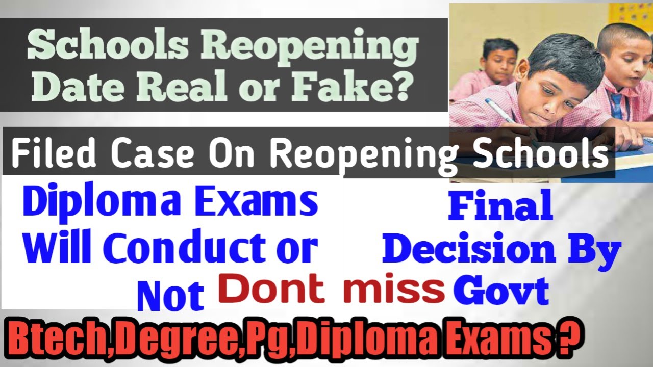 SBTET Diploma Exams Latest News by Govt Final decision|2020|Ap,Ts|Telugu|Schools Reopening | Btech