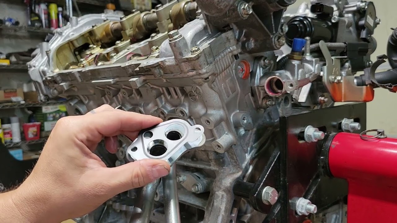 Forged VQ37VHR build part 24, lower plenum and coolant piping