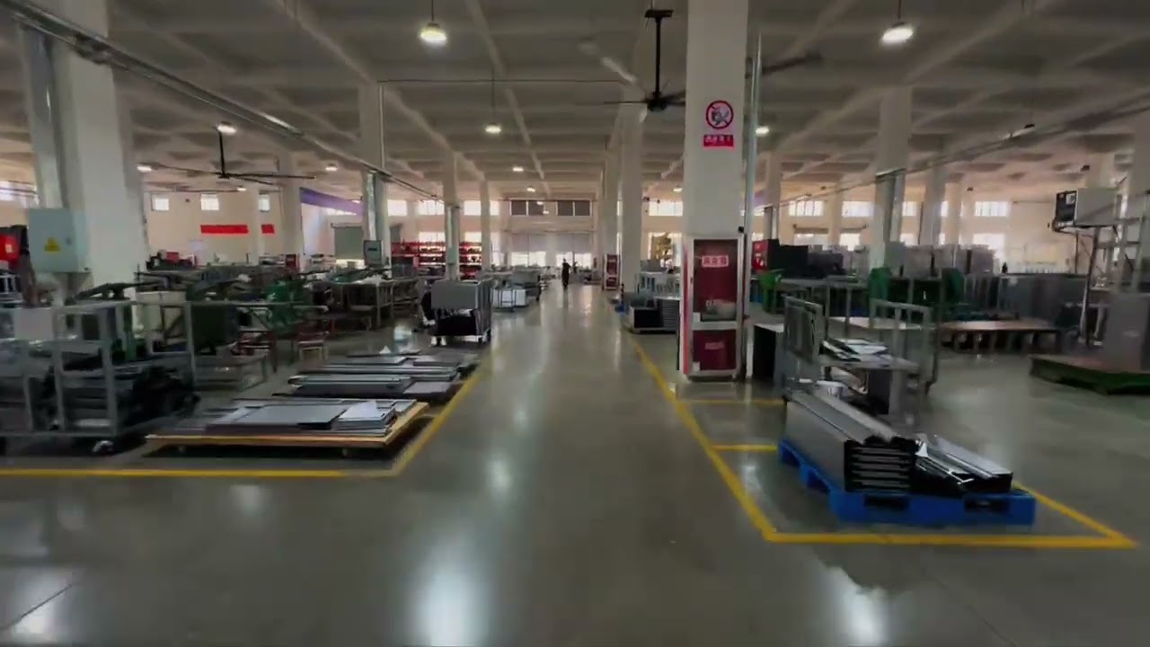 Deyu factory production line bending, stamping, welding and other processes#cabinet #officefurniture