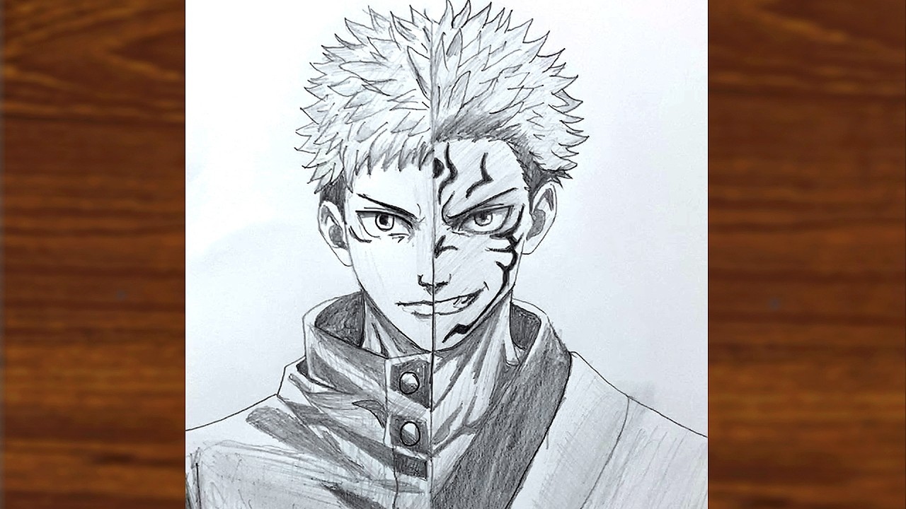 Yuji Itadori vs Sukuna | Two Souls One Body (Pencil Sketch Art) | Jujutsu Kaisen