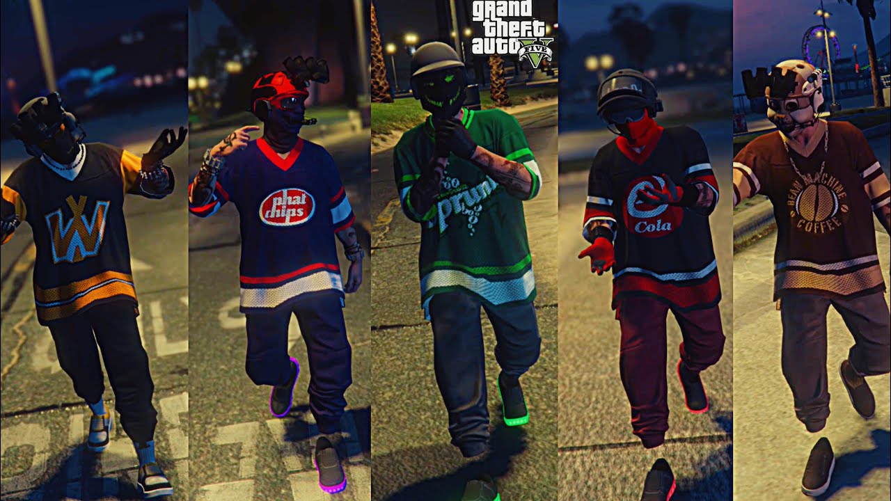 💥5 CONJUNTOS CON JOGGERS Y CAMISA PESADILLA EN GTA V ONLINE💥 💎XBOX ONE-S/X // PS4-PS5 // PC💎