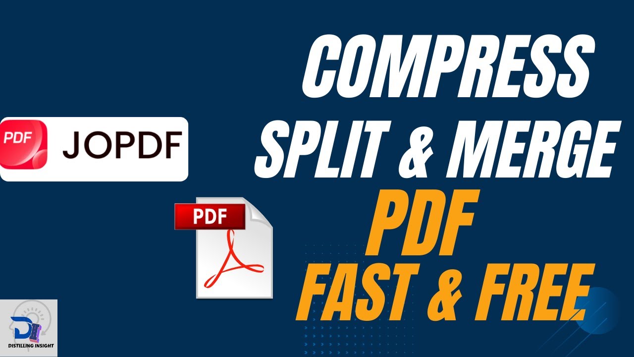 How to Compress, Split & Merge PDF Files for FREE Using JOPDF | Step-by-Step Guide