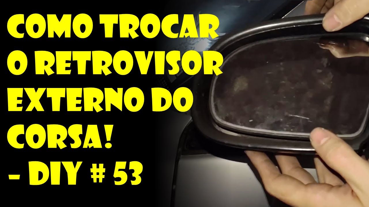 RETROVISOR EXTERNO DO CARRO QUEBRADO? DESCUBRA COMO TROCAR E REBATER!