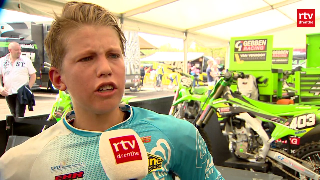 Motorcrosser Sem de Lange: mét gekneusde knie elfde