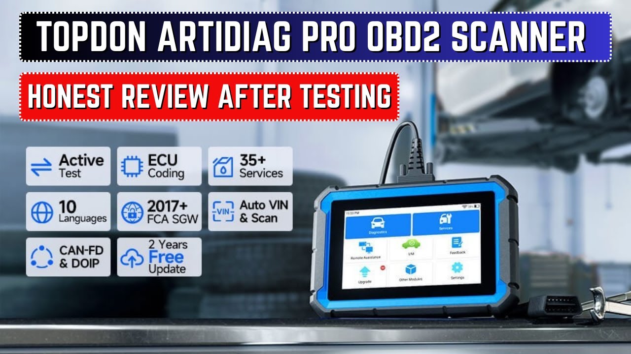 TOPDON ArtiDiag Pro OBD2 Scanner | Honest Review After Testing ||
