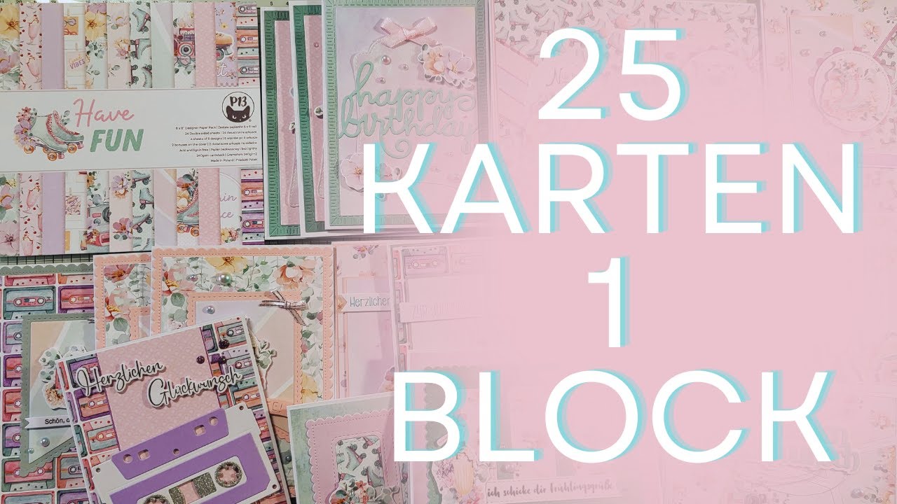 25 Karten 1 Block | P 13 Have Fun | #piątek #p13