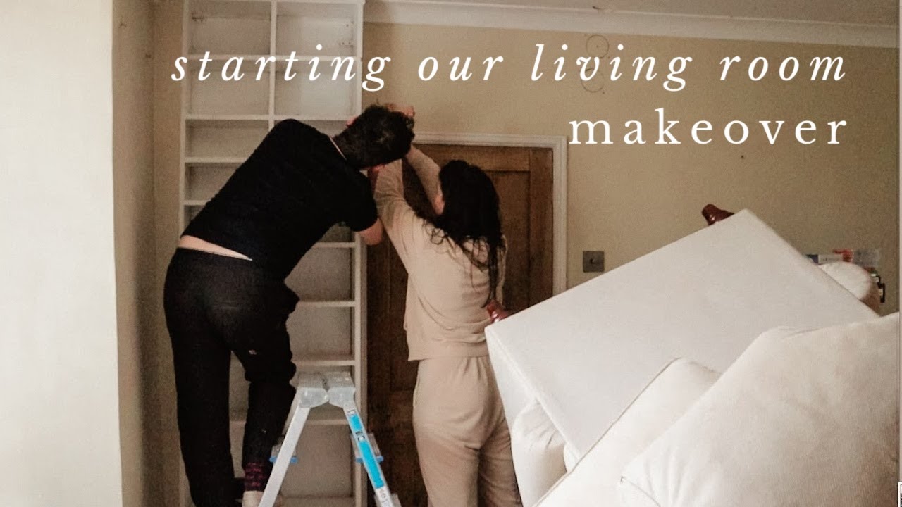 Starting Our Living Room MAKEOVER! LIVING ROOM RENO PART 2