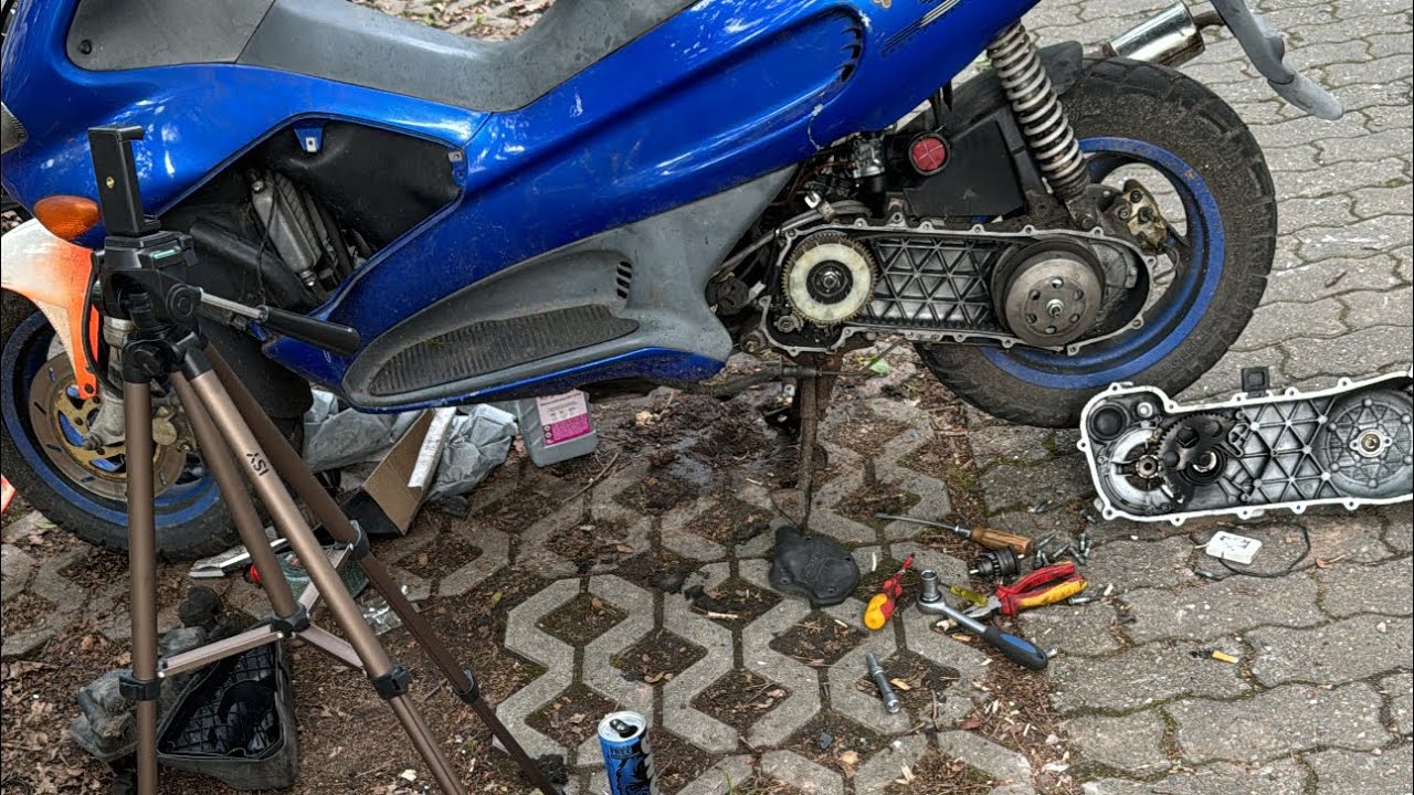 Skidamo deklo i provjera rolnica i variomata  [ Gilera runner sp 50  projekt #3