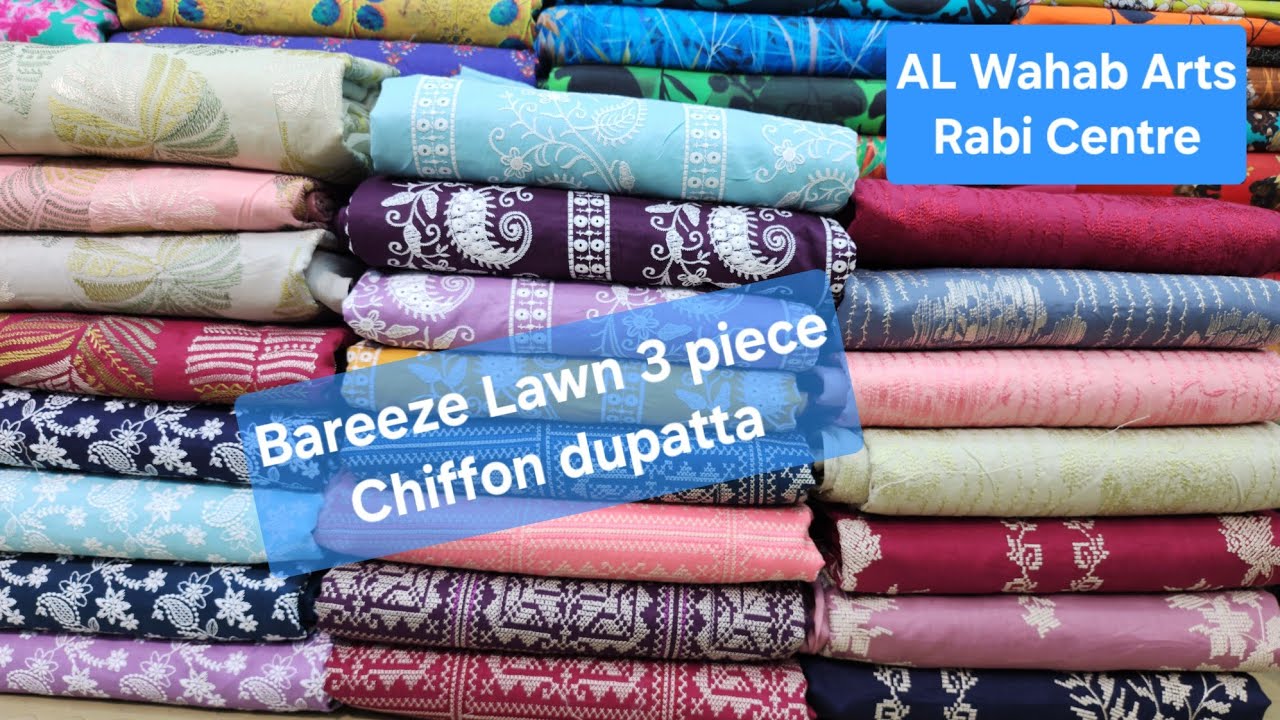 Bareeze lawn 3 piece // chiffon dupatta // summers new collection