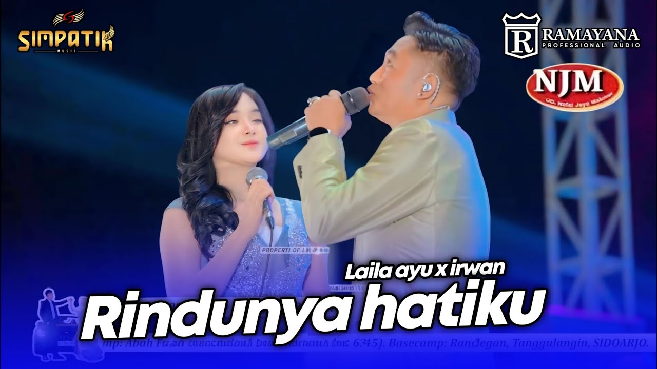 RINDUNYA HATIKU - LAILA AYU X IRWAN - LIVE SIMPATIK MUSIC RAMAYANA AUDIO - NJM CERME GRESIK