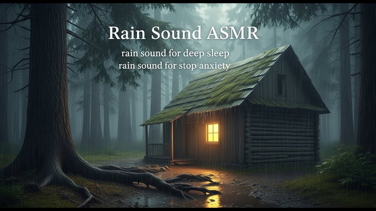Dark Sky Rainstorm with Echoing Thunder for Deep Sleep and Anxiety Relief to Drift into Deep Sl