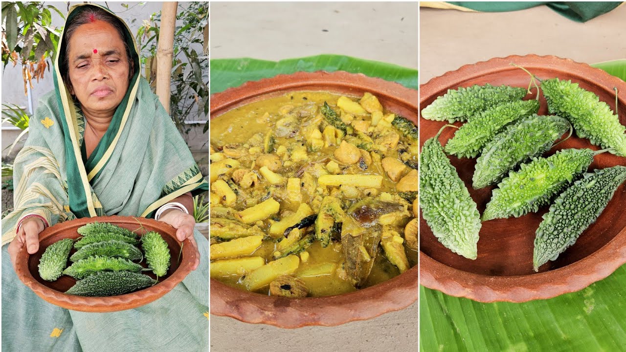 Bitter Gourd Curry Bengali Style | Village Traditional Food Recipe 