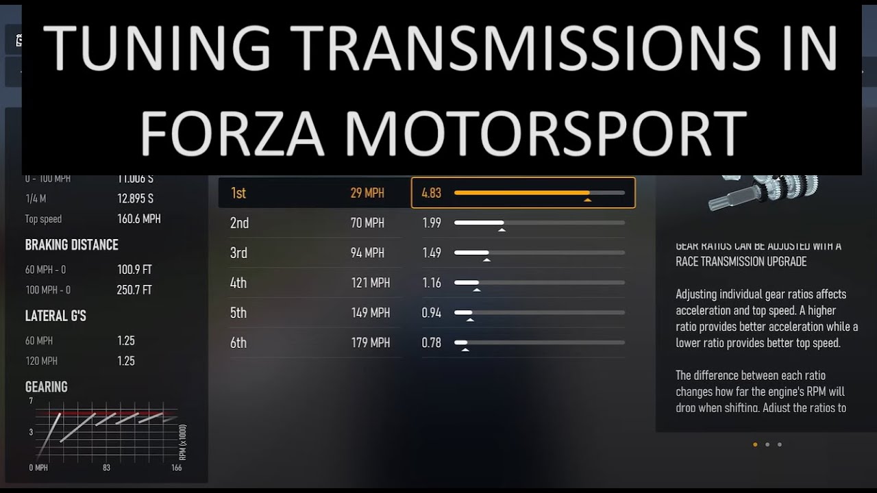 Tuning Transmissions in Forza Motorsport (Forza Tips)