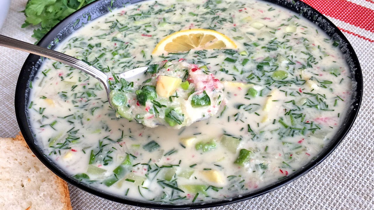 Сыроедческая окрошка БЕЗ ЯИЦ, БЕЗ МЯСА, БЕЗ КЕФИРА. Постная Окрошка на воде и семечках