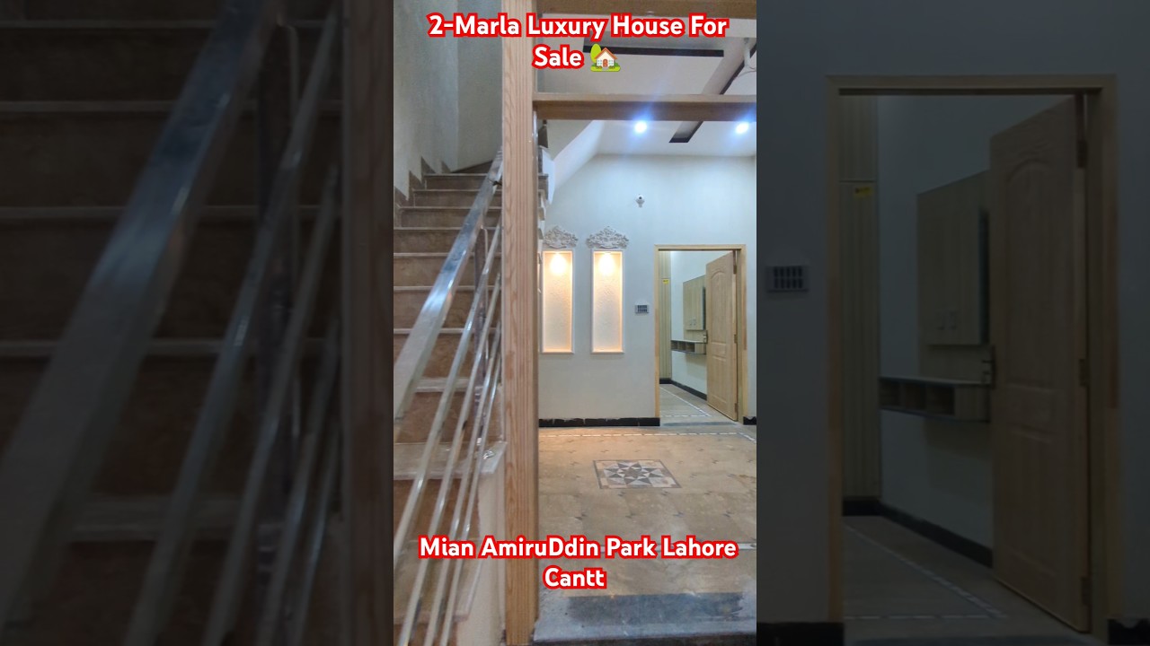 2 Marla 3-Bed Luxury House For Sale | Mian AmiruDdin Park Lahore Cantt | #2marlahouseforsale