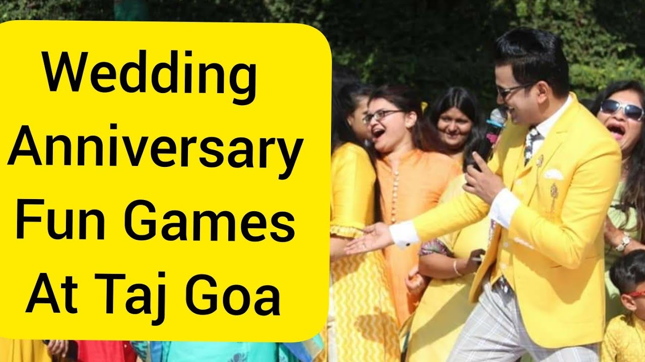 Wedding Anniversary Fun Games Session at Taj Goa | Anchor Girish Sharma
