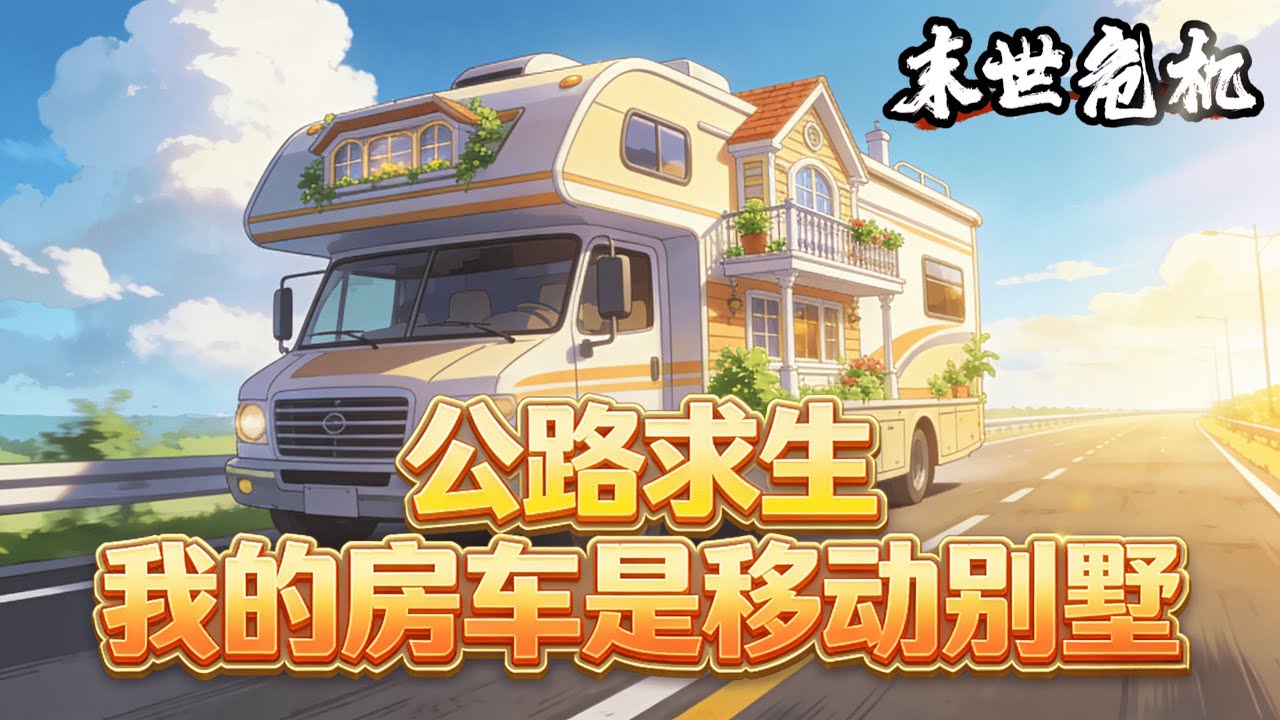 《公路求生，我的房車是移動別墅》1-504（最新）虞姜突然進入公路求生遊戲，開局四個選項，她果斷選擇三蹦子。這是一條無盡公路，各種災難和極端天氣不斷，要活下去必須尋找物資，接受各種危險副本任務。