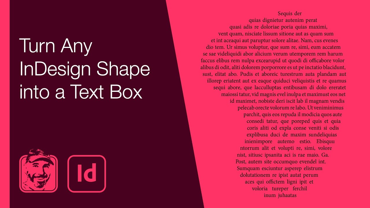 Превратите любую фигуру InDesign в текстовое поле