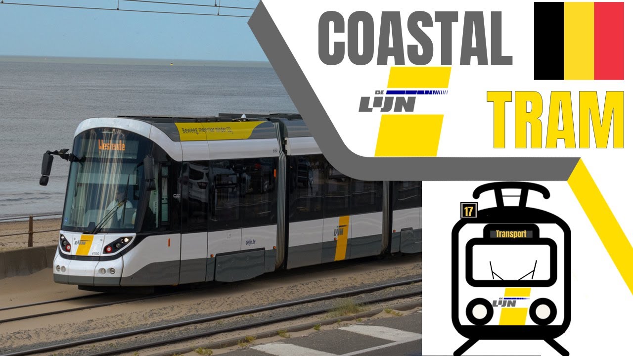 Самая длинная трамвайная линия в мире! | Прибрежный трамвай (Kusttram) 🇧🇪🚋 | Городской транспорт ...