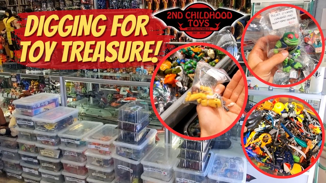 Toy Hunting at 2nd Childhood Toys and Collectables! Vintage Action Figure Accessories Galore!