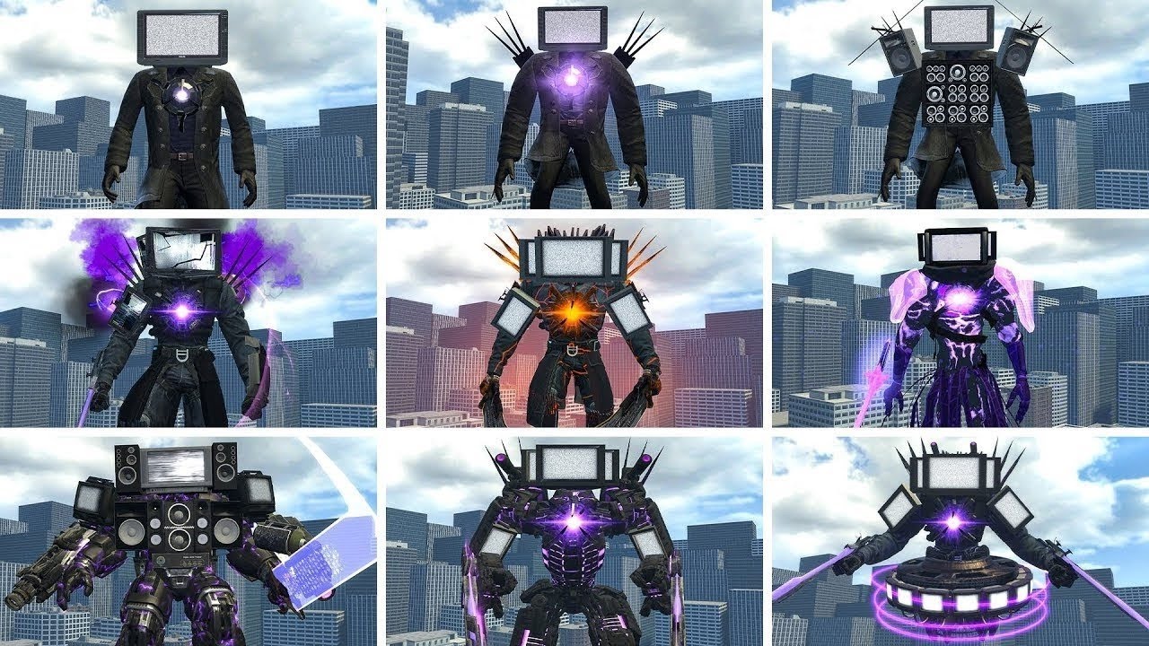 SIZE COMPARISON ALL TITAN TV MAN VS SKIBIDI TOILET BOSSES, ASTRO GMAN UPGRADED VS TITAN CAMERAMAN 3