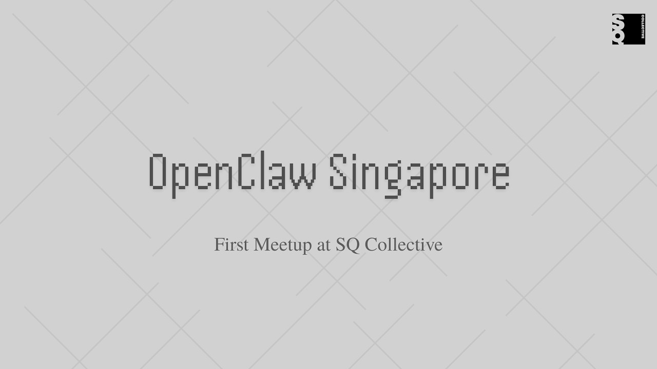 𝗢𝗽𝗲𝗻𝗖𝗹𝗮𝘄 𝗦𝗶𝗻𝗴𝗮𝗽𝗼𝗿𝗲 — 𝗙𝗶𝗿𝘀𝘁 𝗘𝘃𝗲𝗿 𝗮𝘁 𝗦𝗤 𝗖𝗼𝗹𝗹𝗲𝗰𝘁𝗶𝘃𝗲! 🦞