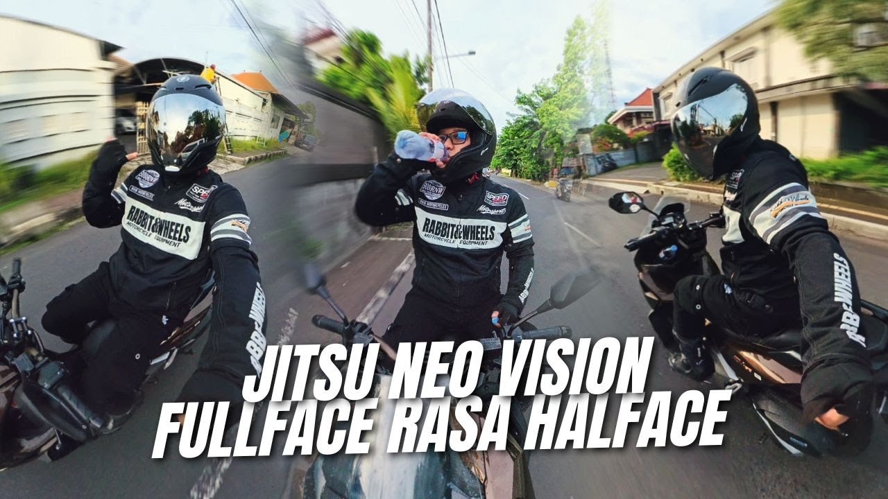Helm Murah & Unik nih‼️Fullface tapi bisa sambil minum? | Jitsu Neo Vision