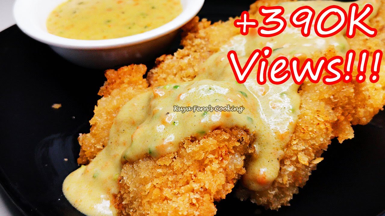 HOW TO MAKE CRISPY FRIED CHICKEN ALA KING WITH CREAMY WHITE SAUCE | SUPER EASY AND YUMMY!!!