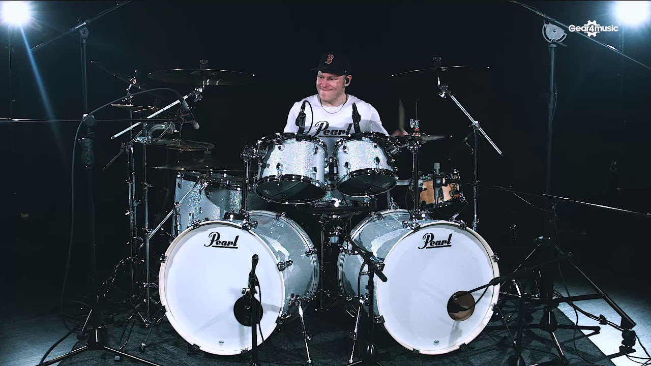 Pearl EXX Export 7pc Double Bass Drum Kit with Jason Bowld | Gear4music