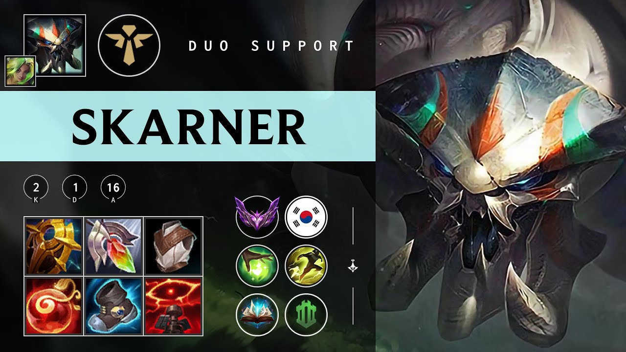 Skarner Support vs Nautilus - KR Master Patch 25.22