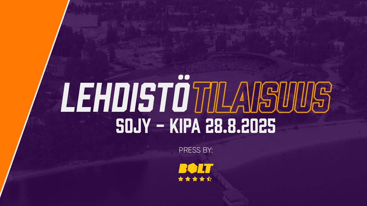 Boltin lehdist&ouml;tilaisuus: SoJy - KiPa 28.8.2025